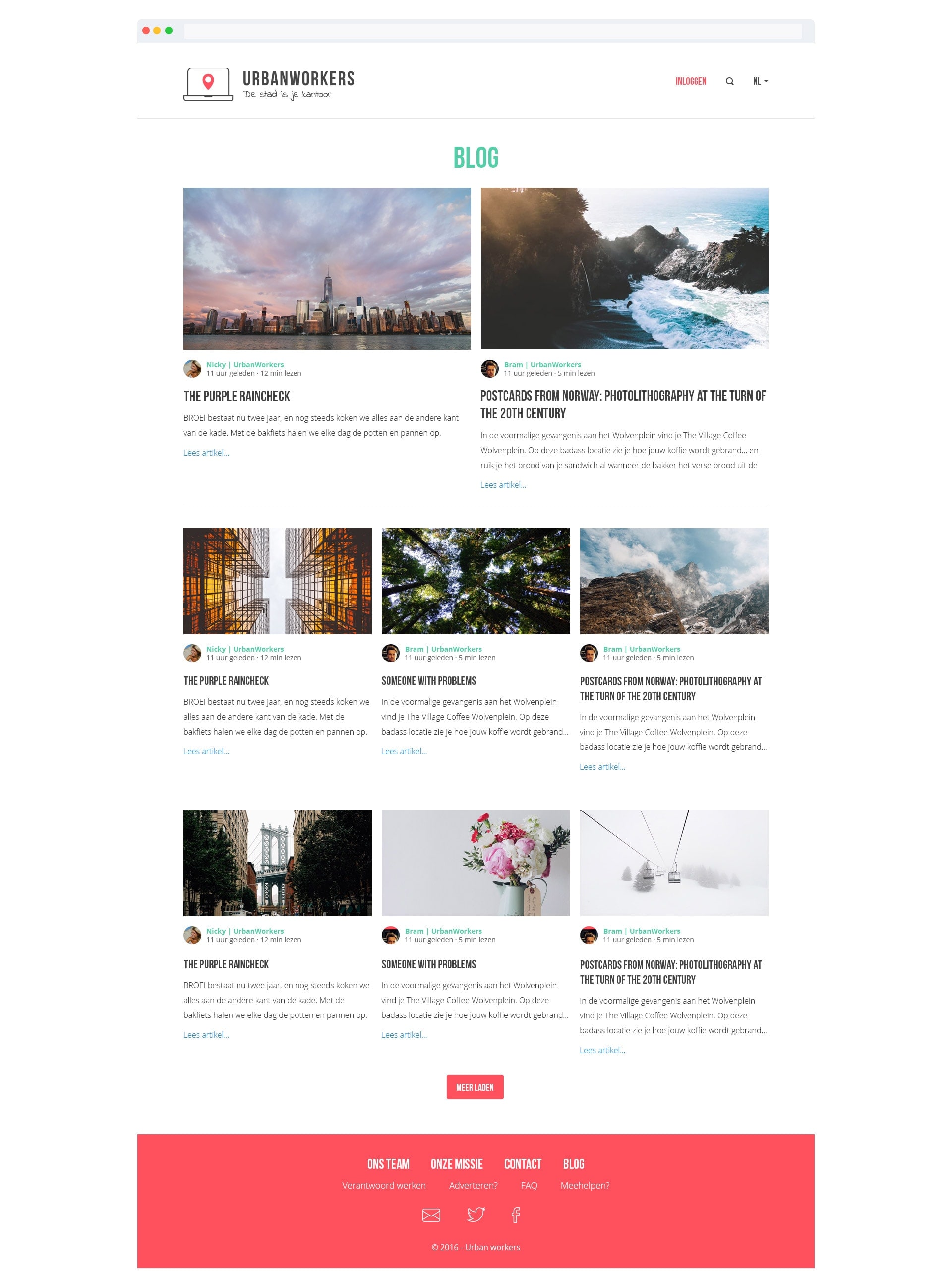 Thomas Elfrink Urban Workers design