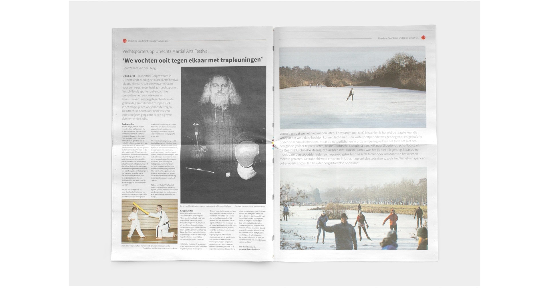 Thomas Elfrink Utrechtse Sportkrant design